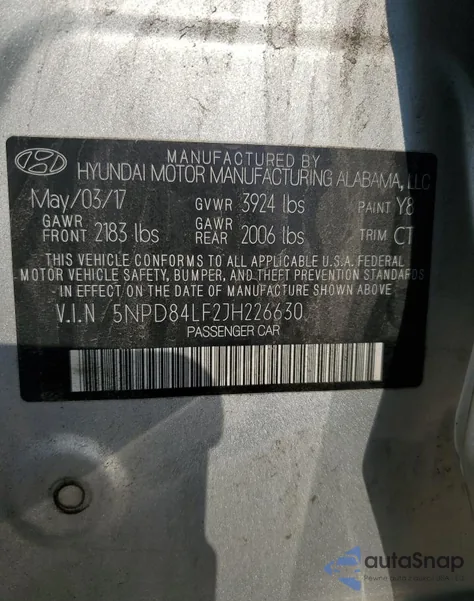 2018 Hyundai Elantra Sel из США, поврежденный, VIN 5NPD84LF2JH226630